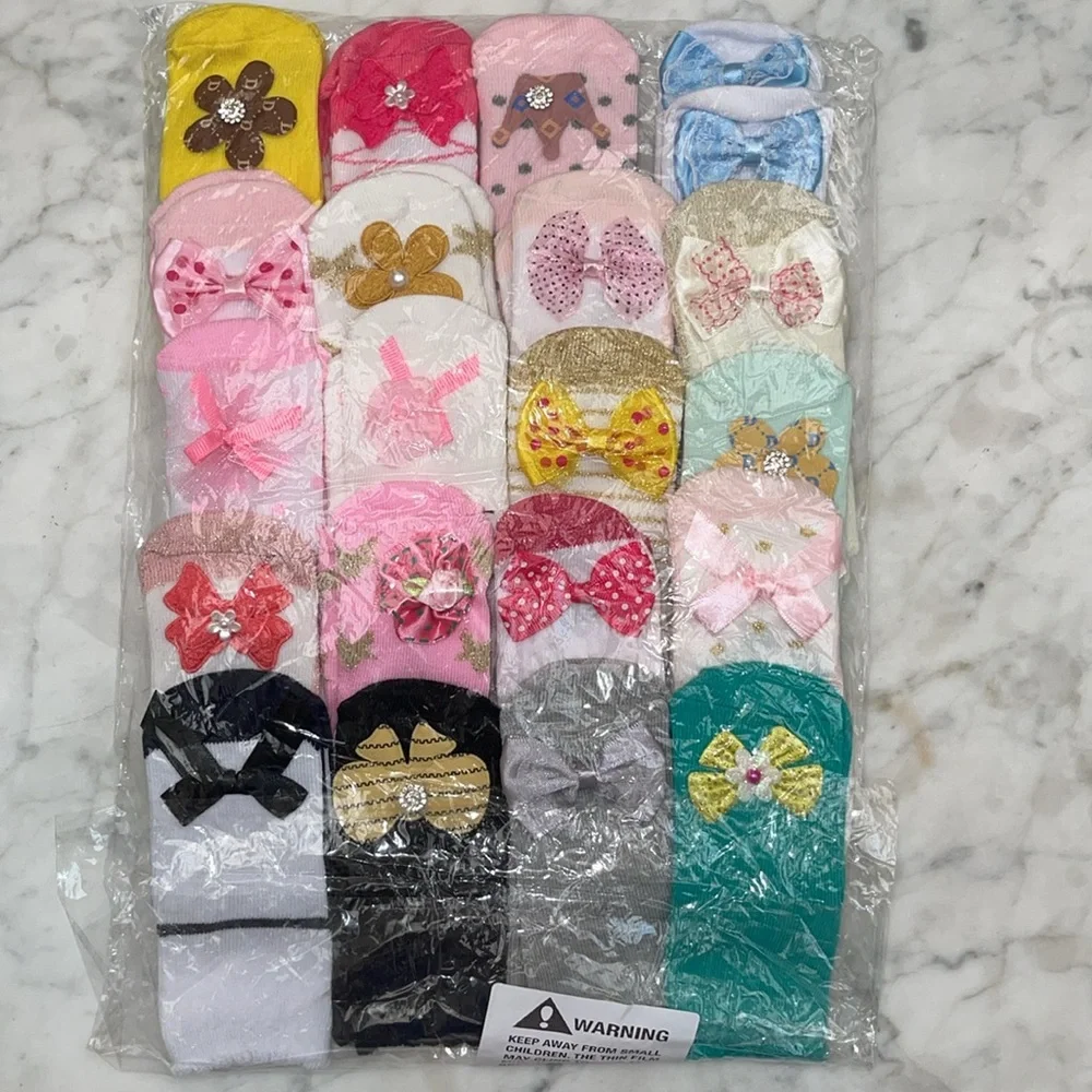 Bom A 20 packs newborn baby socks set (12-24 months old)